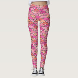 Girly Funny Gris Mönster Leggings