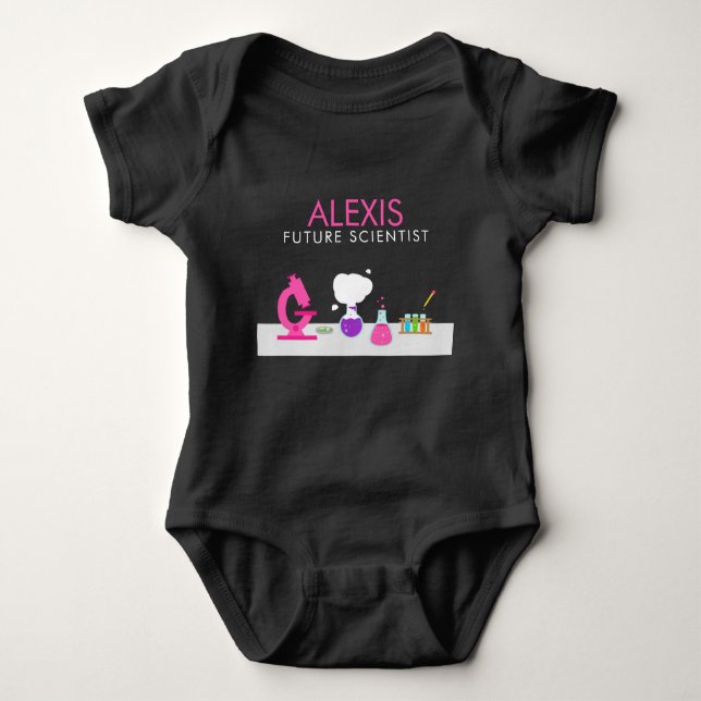 Girly Future Scientist T Shirt (Framsida)