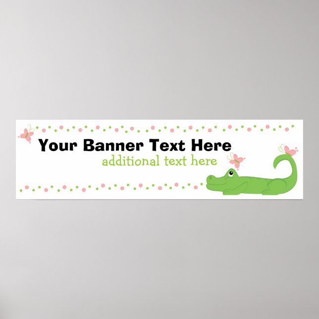 Girly Gator Banner Poster (Framsidan)