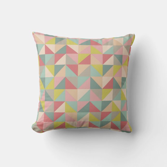 Girly Geometric Kudde (Framsida)