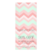 Girly Geometric Mönster rosa and mint chevron