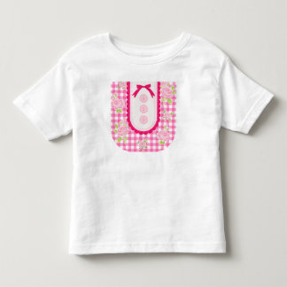 Girly gingham check pattern with cute ribbon t shirt