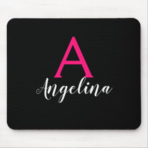 Girly & Glam Black, White, Shock rosa Monogram Nam Musmatta