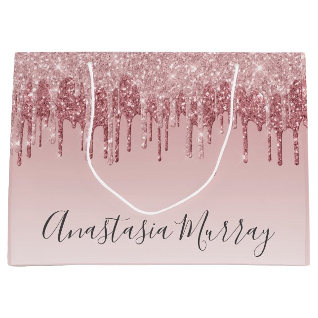 Girly Glam  drivrutiner Rosa ros Guld Glitter i Na (Framsidan)