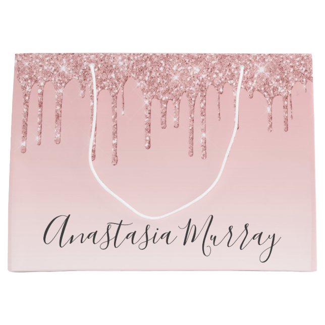 Girly Glam  drivrutiner Rosa ros Guld Glitter i Na (Framsidan)