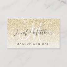 Girly Glam Guld Glitter Makeup Artist Hair Salon
