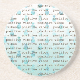 Girly Glam Mint Teal Aqua Tropical Pineapples Underlägg