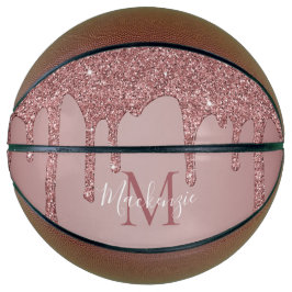 Girly Glam Ro Guld, som kör Glitter Monogram