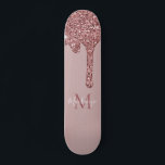 Girly Glam Ro Guld, som kör Glitter Monogram Mini Skateboard Bräda 18,5 Cm<br><div class="desc">Girly Ro Guld Gnistra Glitter driver Monogram Skateboard med mode faux rosa/ro guld glitter droppar i chic på anpassningsbarnas bakgrund med namnens monogram och . Underbar för alla som kärlek den lyxglam-livsstilen. Perfekt för din lyxestetik! Du är lyx, visa det! Kontakta oss på cedarandstring@gmail.com om du behöver hjälp med designen...</div>