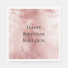Girly Glam Rosa Födelsedag Pappersservett