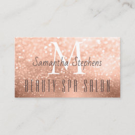 Girly Glamous Ro Guld Hair SPA Salon Visitkort