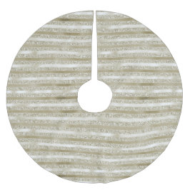 Girly Glitzy Glitter Glam Guld Rand Julgransmatta Borstad Polyester