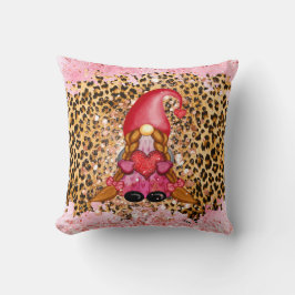 Girly Gnome Valentine Decor Kudde