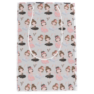 Girly Golden Rosa Blue Watercolor Ballerinas