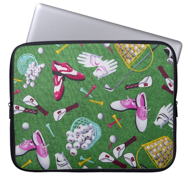 Girly Golf Mönster Laptop sleeve (Framsidan)