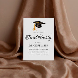 Girly Grad Cap Studentfest Inbjudningar