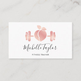 Girly  Guld Fitness Trainer Visitkort