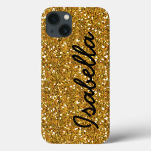 GIRLY GULD GLITTER tryckt PERSONLIG