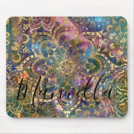 Girly Guld Mandala Galaxy Custom Name Monogram Musmatta