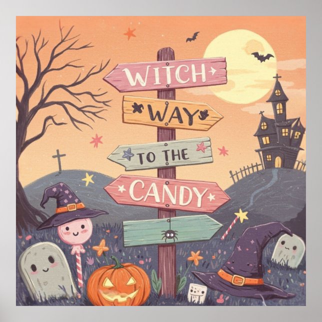 Girly Halloween - Väg till godiset Poster (Framsidan)