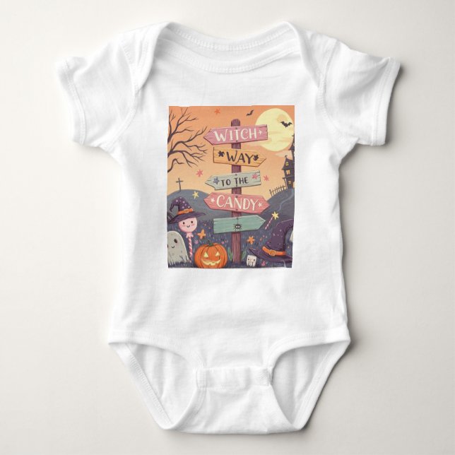 Girly Halloween - Väg till godiset T Shirt (Framsida)