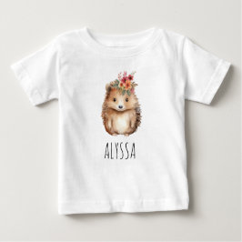 Girly Hedgehog Personlig T Shirt