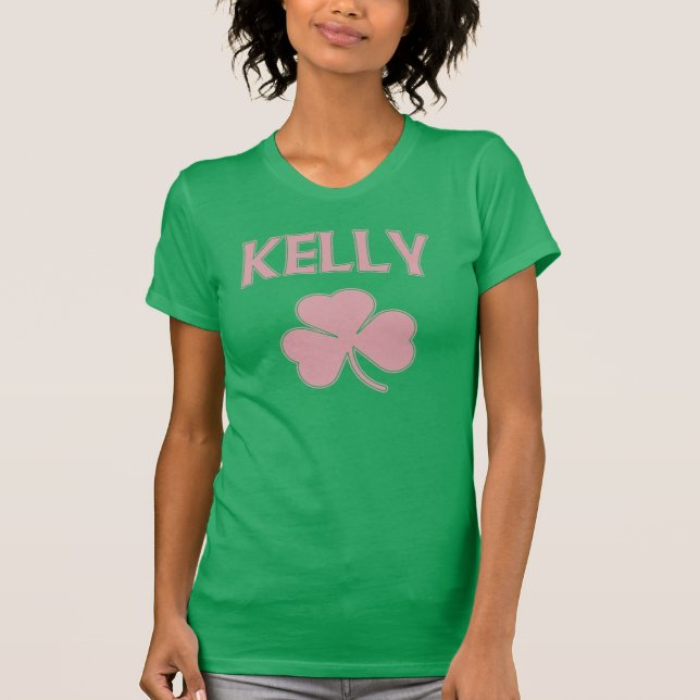 Girly Irish Kelly Family Shamrock Tee (Framsida)