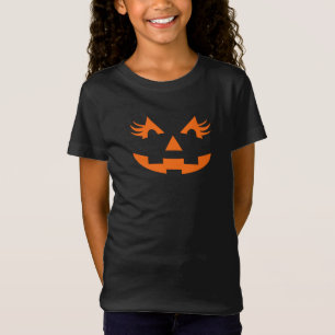 Girly Jack o lantern Halloween T Shirt