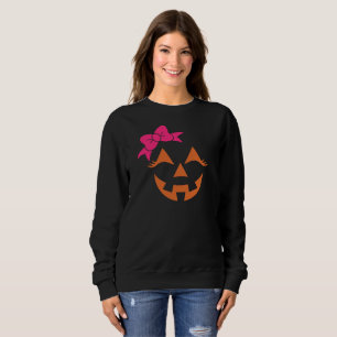 Girly Jack o lantern Pumpkin Ansikte Halloween T Shirt
