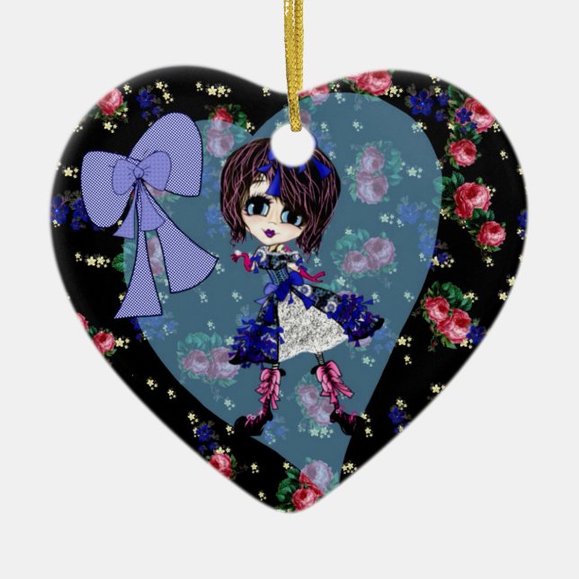 Girly-jul Julgransprydnad Keramik (Framsidan)