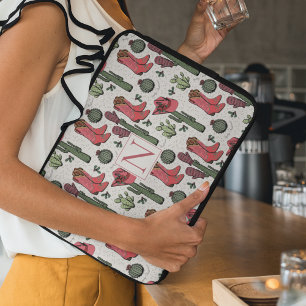 Girly Land Cowgirl jul Monogram Laptop Fodral