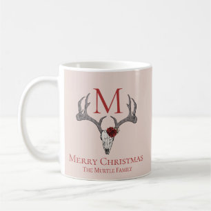 Girly Land Julafton Reindeer Skull och Ro Kaffemugg
