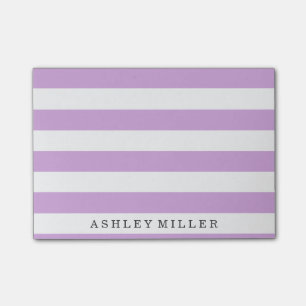 Girly Lila Classic Rand Monogram Notes Post-it Block
