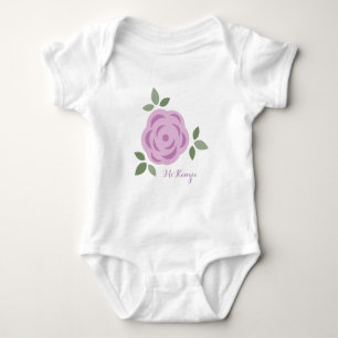 Girly Lila Flower T Shirt