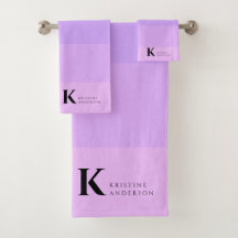 Girly Lila Lilac Ombre Classic Monogram