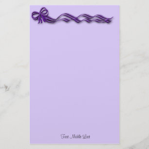 Girly Lila Rosett band Bows Brevpapper