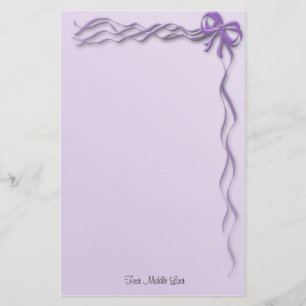 Girly Lila Rosett band Bows Gräns Brevpapper
