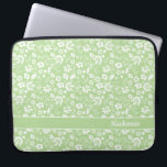 Girly Lime Green Tropical Flowers Monogram Laptop Fodral<br><div class="desc">Girly Lime Green Tropical Flowers Monogram Laptop sleeve. Enkel att anpassa med text,  typsnitt och färg. Skapat av Zazzle pro designer BK Thompson uteslutande för Cedar och String. Kontakta oss om du behöver hjälp med designen.</div>