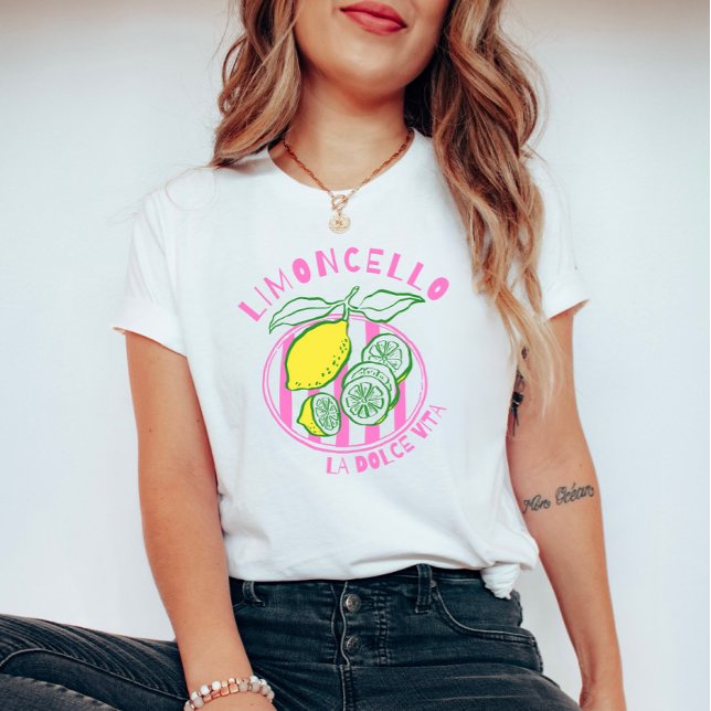Girly Limoncello– La Dolce Vita Pink T Shirt (Skapare uppladdad)