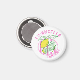 Girly Limoncello– La Dolce Vita Rosa Magnet