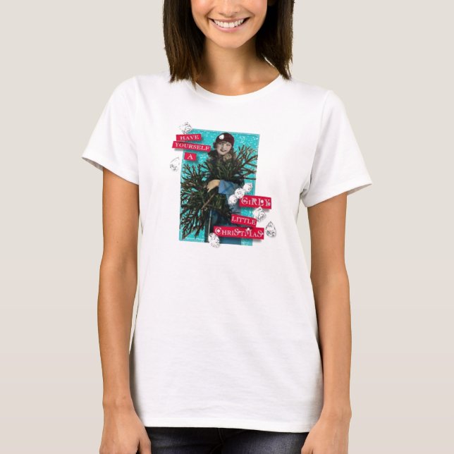 Girly Little jul T-shirt (Framsida)