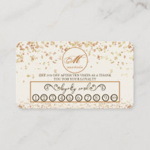 Girly Luxury Guld Glittery Monogram Beauty Salon