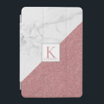 Girly Marble  Ro Guld Glitter Monogram iPad Mini Skydd<br><div class="desc">Girly Marble Ro Glitter Monogram täcker med ro guld faux glitter och utrymme för anpassningsbarnas monogram och Guld. Enkel att anpassa med text, typsnitt och färg. Skapat av Zazzle pro designer BK Thompson © exklusivt för Cedar och String. Kontakta oss om du behöver hjälp, har frågor eller vill fråga om...</div>