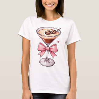 Girly Martini shirt | Espresso Bow png | Bow marti T
