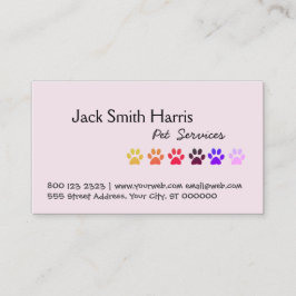 Girly Miami Tassar, Pet Sitter, Pet Groomer, Vet Visitkort