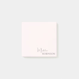 Girly minimalist  Rosa Monogram Post-it Block