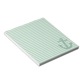 Girly Mint Glitter Anchor Anteckningsblock