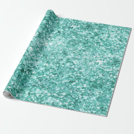 Girly Mint Glitter Confetti Presentpapper
