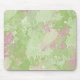 Girly Mint Rosa Abstrakt, vattenfärg Musmatta