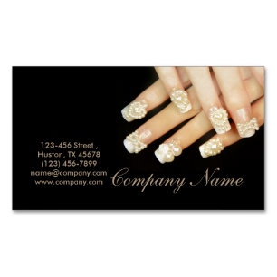 Girly mode skönhet SPA-nagelnagersalong Visitkortmagnet
